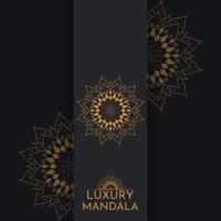 Mandala Luxury background with golden elements vector in illustration graphic design Premium Vector