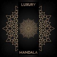Luxury mandala background with golden elements vector in illustration graphics Premium Vector