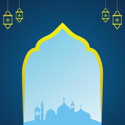 Beautiful islamic background with arabic pattern vector graphics design Premium Vector
