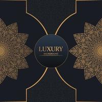 Luxury mandala background with golden elements vector in illustrationLuxury mandala background with golden elements vector in illustration