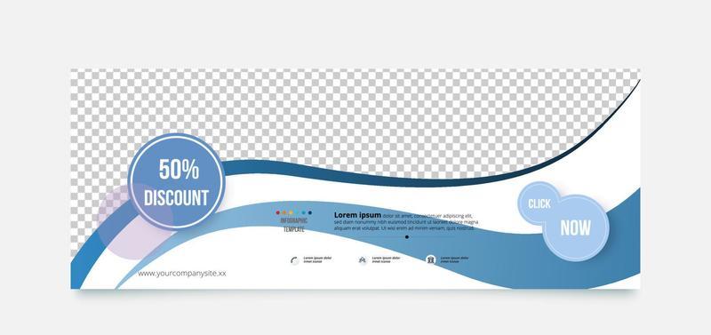 Business abstract banner design template.