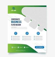 Corporate business flyer design template. vector