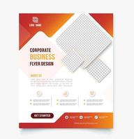 Corporate business flyer design template. vector