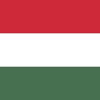 Hungary flag, official colors. Vector illustration.