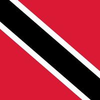 Trinidad and Tobago flag, official colors. Vector illustration.