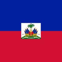 Haiti flag, official colors. Vector illustration.