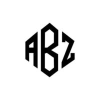 diseño de logotipo de letra aba con forma de polígono. aba polígono y diseño de logotipo en forma de cubo. Plantilla de logotipo vectorial hexagonal ABA colores blanco y negro. aba monograma, logotipo comercial e inmobiliario. vector