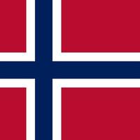 bandera de noruega, colores oficiales. ilustración vectorial vector