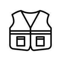 Vest icon. Suitable for clothes icon. line icon style. Simple design editable vector