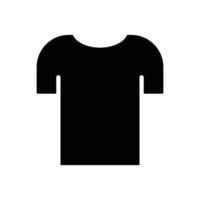 Shirt icon. Suitable for clothes icon. Solid icon style, glyph. Simple design editable vector