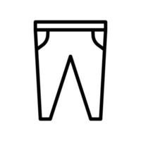 icono de pantalones largos. adecuado para el icono de la ropa. estilo de icono de línea. diseño simple editable vector