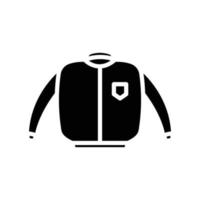 Jacket icon. Suitable for clothes icon. Solid icon style, glyph. Simple design editable vector