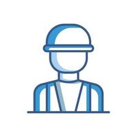Foreman icon. Icon related to profession. Two tone icon style. Simple design editable vector