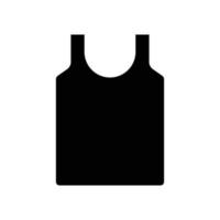 Undershirt icon. Suitable for clothes icon. Solid icon style, glyph. Simple design editable vector