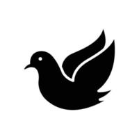 Pigeons icon. Icon related to wedding. Solid icon style, glyph. Simple design editable vector