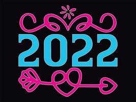 Happy new year t-shirt design file vector