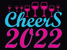 Happy new year t-shirt design file vector