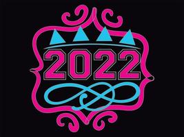 Happy new year t-shirt design file vector