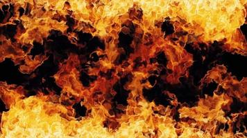 Loop-Feuer brennen Flamme Energie Plasma-Wellen-Effekt video