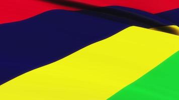 boucle du drapeau mauricien agitant le fond de texture