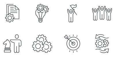 business icons set . business pack symbol vector elements for infographic web