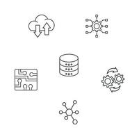 Industry icons set . Industry pack symbol vector elements for infographic web