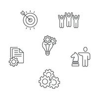 business icons set . business pack symbol vector elements for infographic web