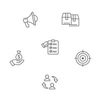 event management icons set . event management pack symbol vector elements for infographic web