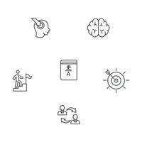 Neuro-linguistic programming NLP icons set . Neuro-linguistic programming NLP pack symbol vector elements for infographic web