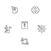 Neuro-linguistic programming NLP icons set . Neuro-linguistic programming NLP pack symbol vector elements for infographic web