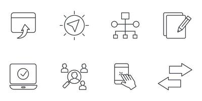 user experience design icons set . user experience design pack symbol vector elements for infographic web