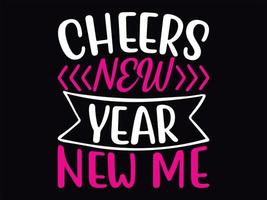 Happy new year t-shirt design file vector