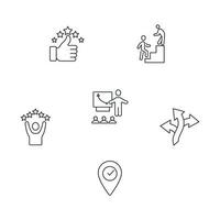 internship icons set . internship pack symbol vector elements for infographic web