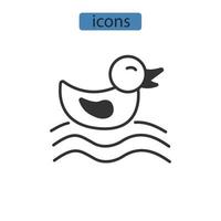 duck icons  symbol vector elements for infographic web