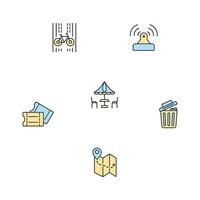 Entertainment icons set . Entertainment pack symbol vector elements for infographic web