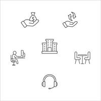 coworking icons set .  coworking pack symbol vector elements for infographic web