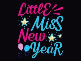 Happy new year t-shirt design file vector