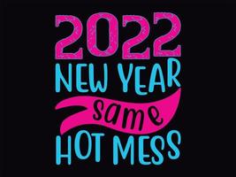 Happy new year t-shirt design file vector