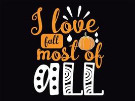 Hello fall t-shirt design vector