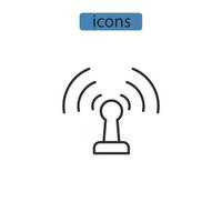 wifi iconos símbolo elementos vectoriales para infografía web vector