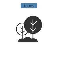 bush iconos símbolo elementos vectoriales para infografía web vector