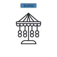 carousel icons  symbol vector elements for infographic web