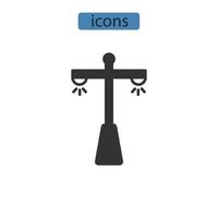 Street light icons  symbol vector elements for infographic web