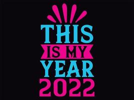 Happy new year t-shirt design file vector