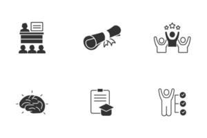 qualification  icons set . qualification  pack symbol vector elements for infographic web