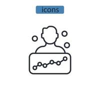 Seo specialist icons  symbol vector elements for infographic web