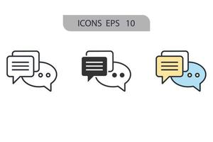 chat icons  symbol vector elements for infographic web