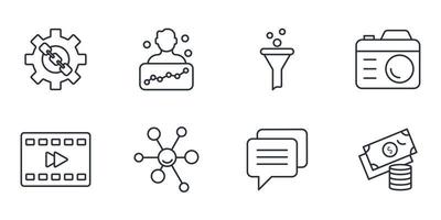 Freelance icons set . Freelance pack symbol vector elements for infographic web