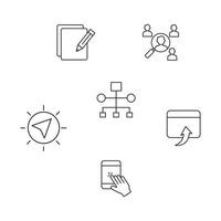 user experience design icons set . user experience design pack symbol vector elements for infographic web