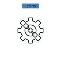 coding icons  symbol vector elements for infographic web